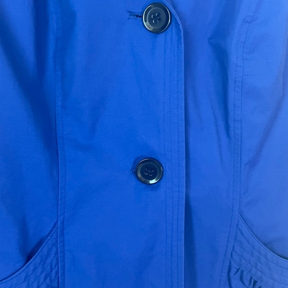 Cleo Blue Trench Coat - Women's Large - Picture 6 of 15